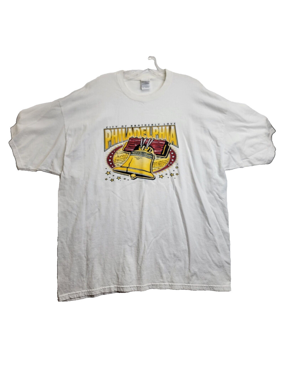City of Brotherly Love Philadelphia 2 XL White T-Shirt Single Stitch 90s